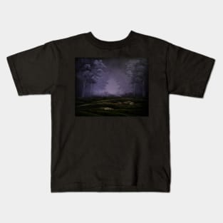 Misty Purple Forest Kids T-Shirt